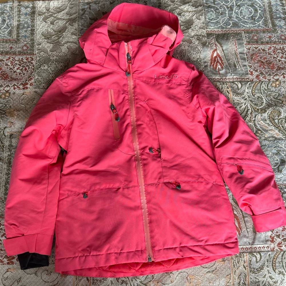 Liquid Kids Vibrant Pink Ski Jacket